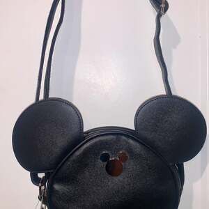 Disney Mickey Mouse Black Canteen Shoulder Bag